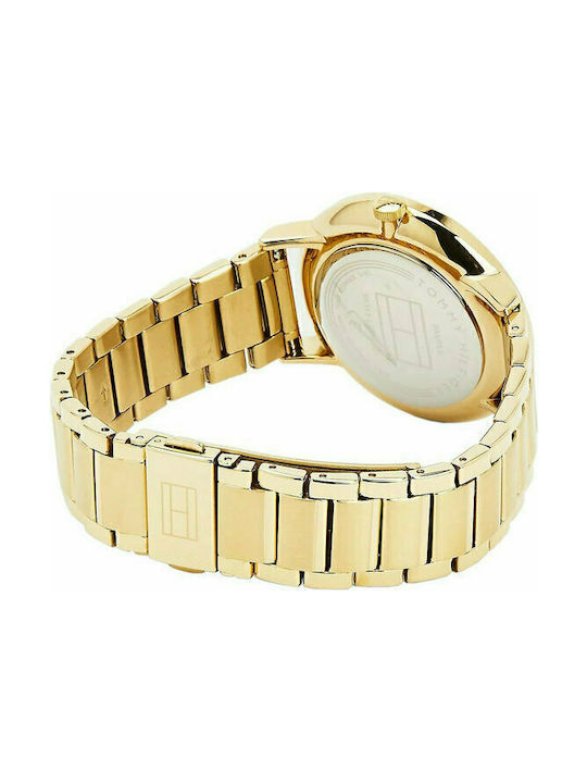Tommy Hilfiger Jenna Women's Watch Chronograph with Gold Metal Bracelet