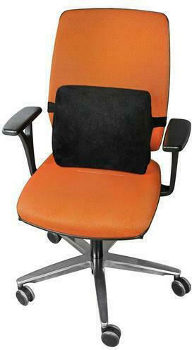 Lampa Ergo Seat Car Pillow Ergo Seat Lumbar Support Back Cushion with Memory Foam in Black Color