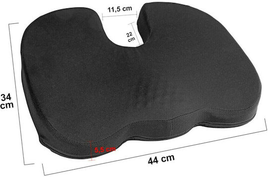 Lampa Ergo Seat Contour Car Pillow Seat Cushion with Gel and Memory Foam in Black Color
