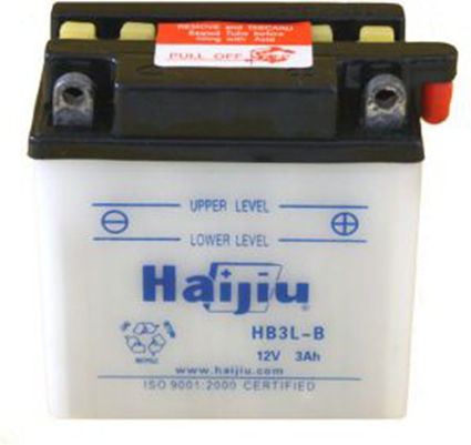 HaiJiu Затворен тип Мотоциклетна батерия HB3L-B-BS с капацитет 3Ах