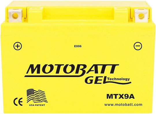 MotoBatt GEL Батерия За Мотоциклети С Капацитет 9Ah
