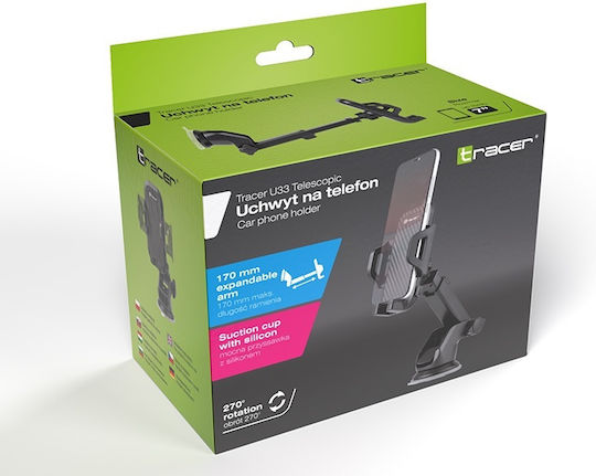 Tracer U33 Car Mobile Mount with Adjustable Hooks Black