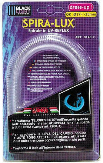 Lampa Car Decoration Reflective Spiral 210x130x22 in Blue Color