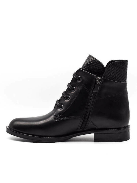 Act 91113 Leather Women's Ankle Boots Black