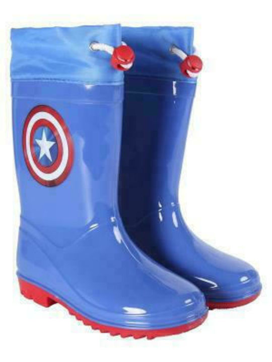 Παιδικές Γαλότσες Captain America Μπλε