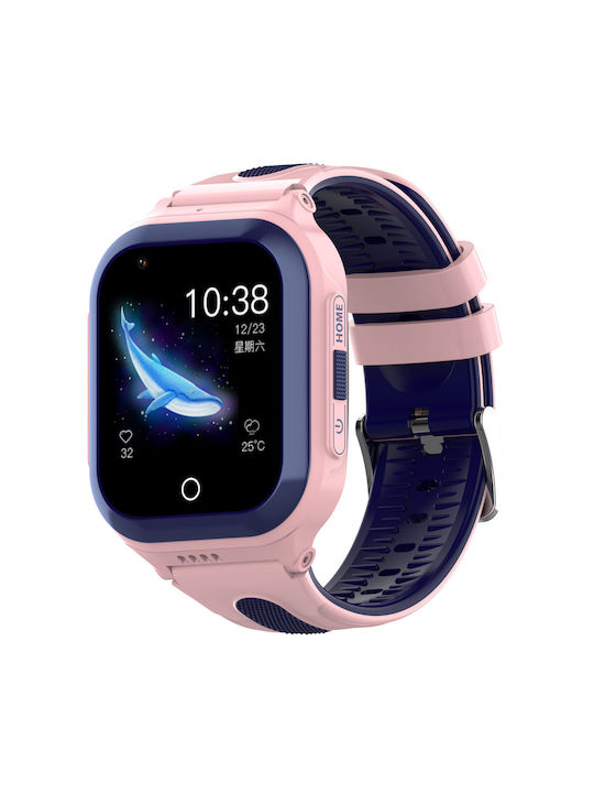 Wonlex Kinder Digitaluhr mit GPS und Kautschuk/Plastik Armband Rosa