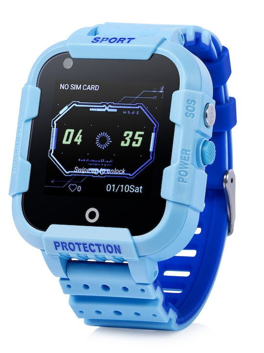 Wonlex Kinder-Smartwatch 4G mit GPS & Kamera Blau