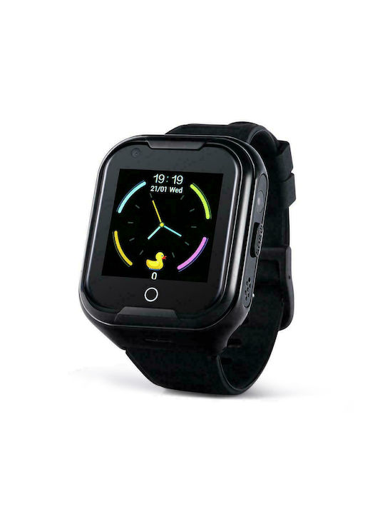 Wonlex Kids Digital Watch with GPS and Rubber/Plastic Strap Black