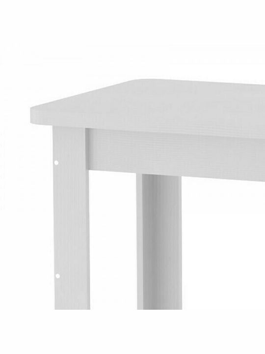 Celeste Kitchen Rectangular Table Λευκό 100x60x73.5cm