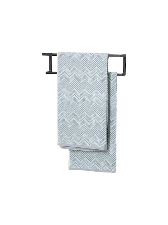 Sealskin Carre Ράγα Μπάνιου Μονή Επιτοίχια με Βίδες ​48x12cm Μαύρη