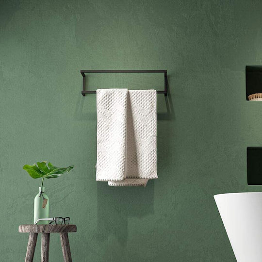 Sealskin Carre Rail Баня Единична Подов с винтове ​48x12см Черен