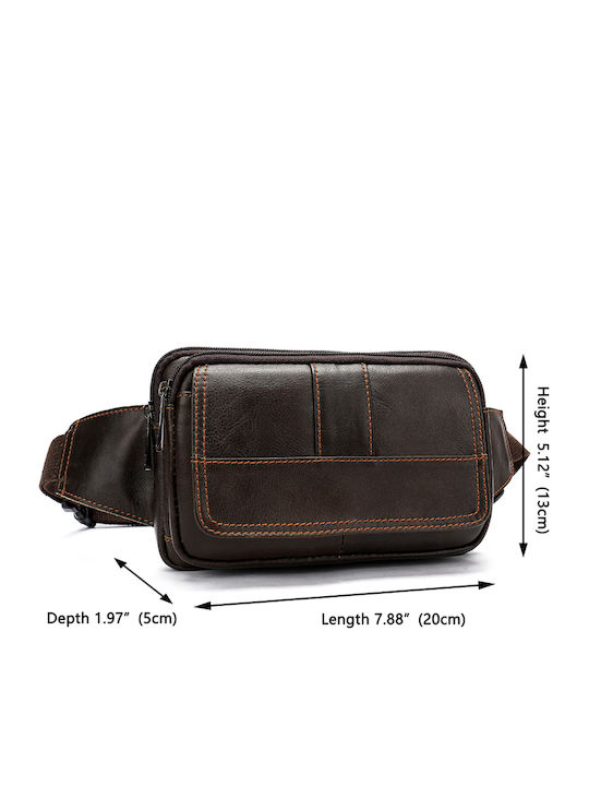 Magazin online pentru bărbați Piele Bum Bag pentru Talie Maro