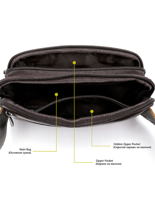 Magazin online pentru bărbați Piele Bum Bag pentru Talie Maro