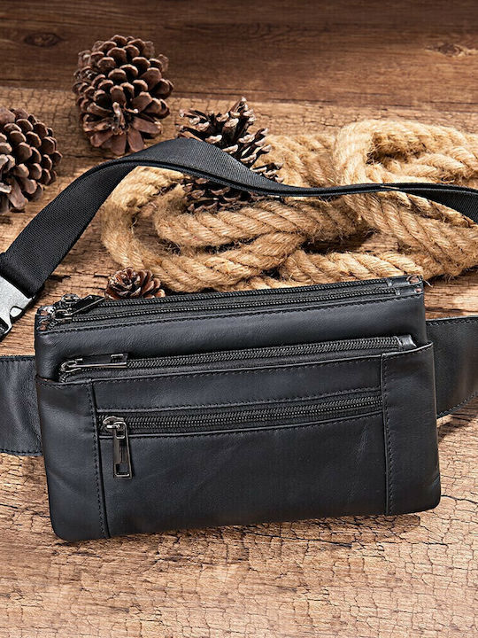 Herren Bum Bag Taille Schwarz