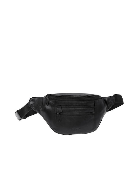 Lavor Men's Leather Waist Bag Black