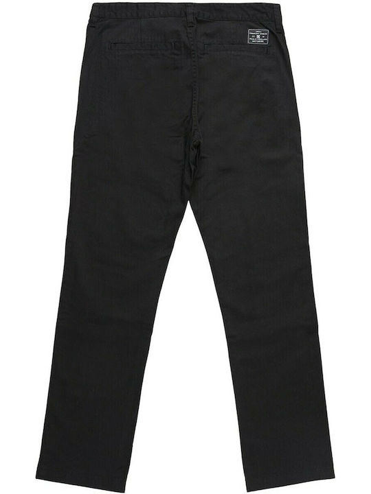 Worker Παντελόνι Chino σε Ίσια Γραμμή Μαύρο