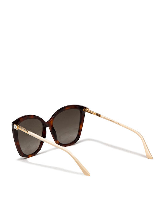 Jimmy Choo Γυαλιά Ηλίου Καφέ με Κοκκάλινο Σκελετό Jimmy Choo Γυαλιά Ηλίου Καφέ με Κοκκάλινο Σκελετό