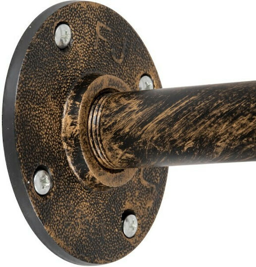 GloboStar Swiftwalker Vintage Leuchte Wand mit Fassung E27 Bronze 85x29.5x55cm