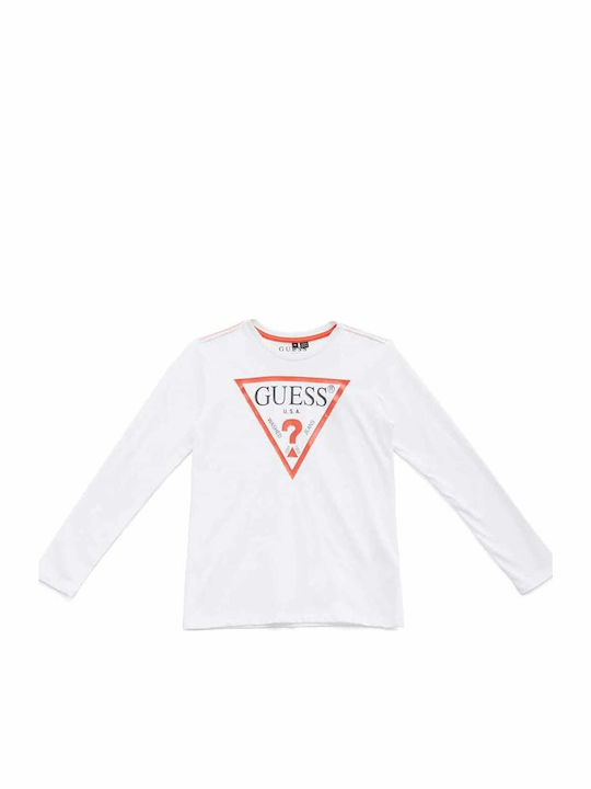 Kids Long-sleeved White Top