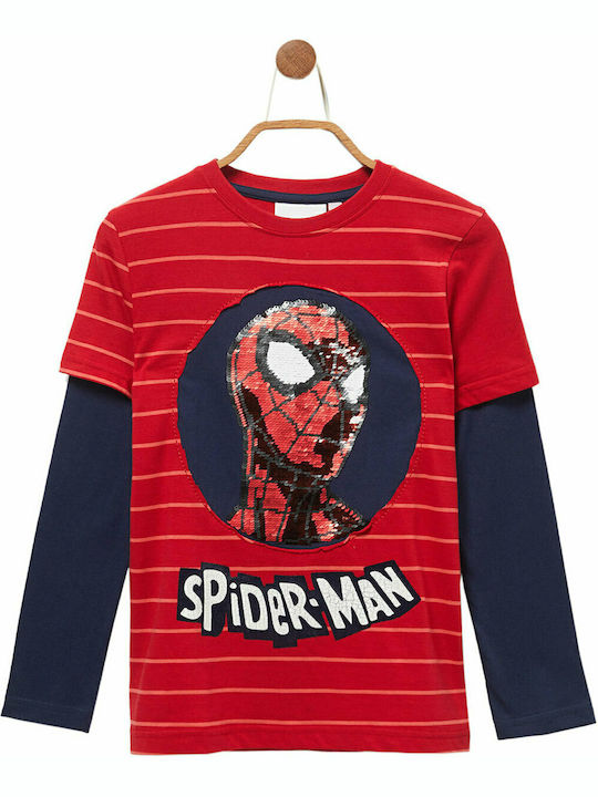 Παιδική Μπλούζα Μακρυμάνικη Κόκκινη Spider