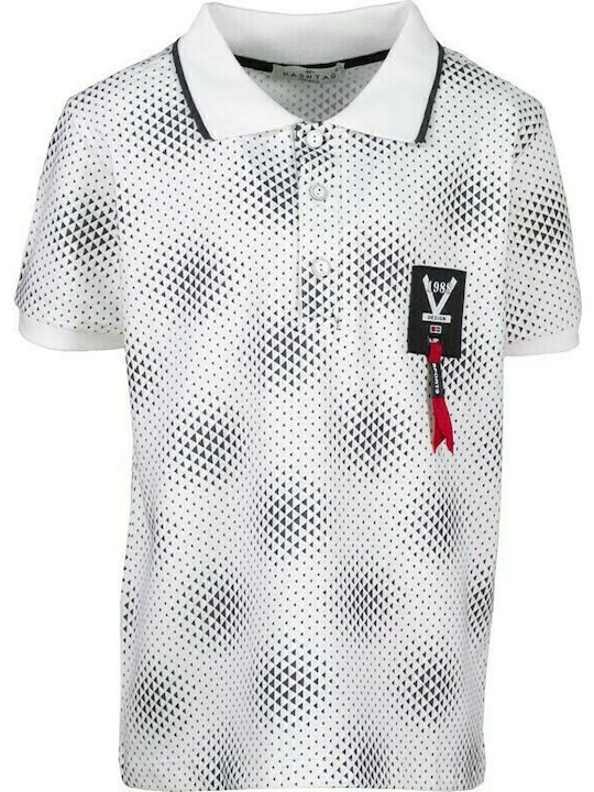 Hashtag Kids Polo Short Sleeve White