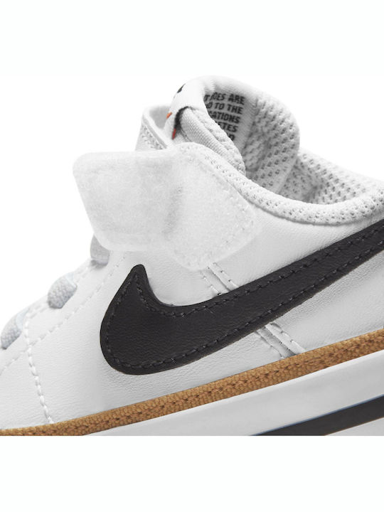 Court Legacy Tdv Adidași Copii Cu Închidere Hoop & Loop Alb / Desert Ochre / Gum Light Brown / Negru
