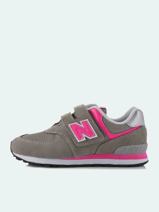 Lifestyle Παιδικά Sneakers με Σκρατς Γκρι