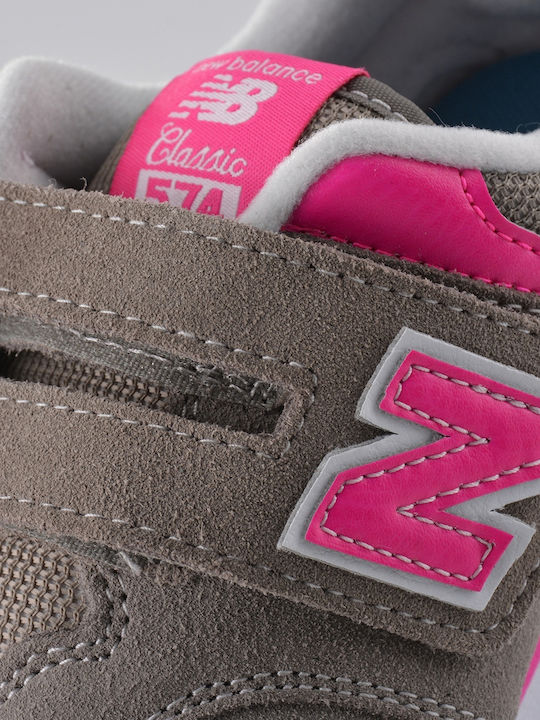 Lifestyle Παιδικά Sneakers με Σκρατς Γκρι