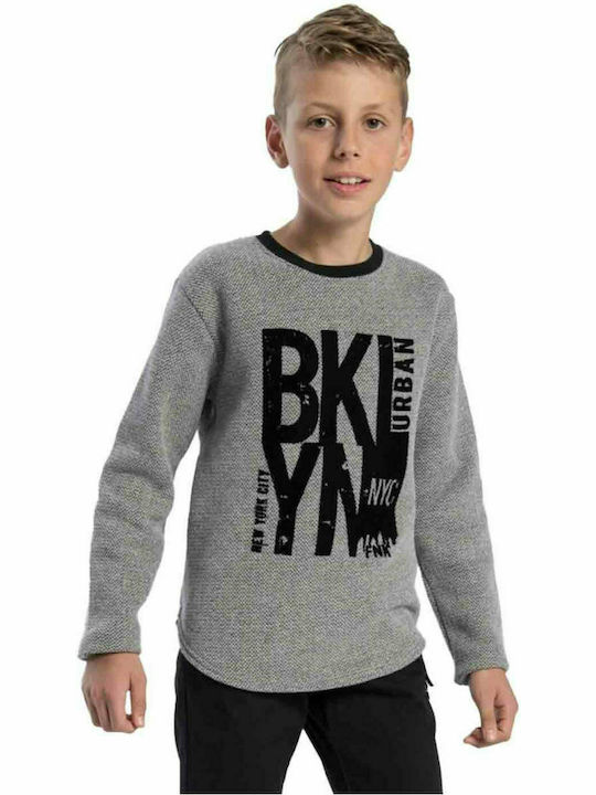 Funky Kinderhemd Langarm Gray