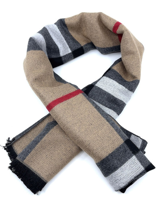 Men's Cashmere Scarf Beige