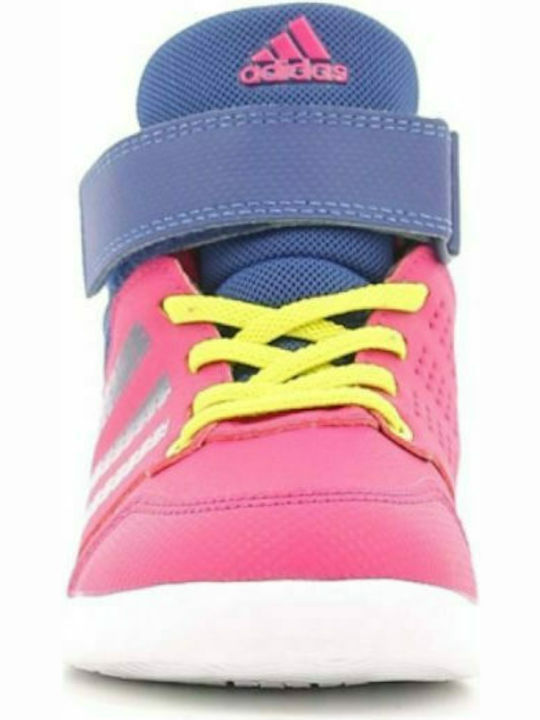 Jan BS 2 Mid I Παιδικά Sneakers High με Σκρατς Uniink Blue / Bold Pink / Cloud White
