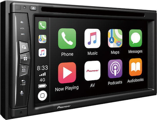 Pioneer Car Audio System 2DIN (Bluetooth/USB/AUX/WiFi/GPS/Apple-Carplay/Android-Auto) with Touch Screen 6.2" & Detachable Face