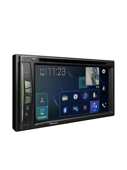 Pioneer Car Audio System 2DIN (Bluetooth/USB/AUX/WiFi/GPS/Apple-Carplay/Android-Auto) with Touch Screen 6.2" & Detachable Face