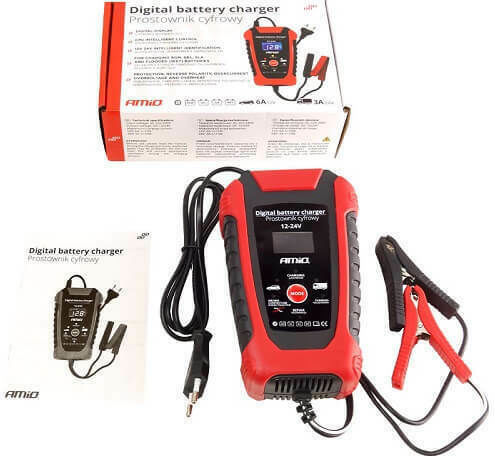 AMiO DBC-03 Φορτιστής Μπαταρίας Αυτοκινήτου 12/24V 6A/3A