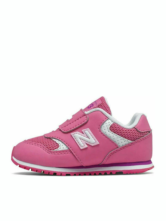 393 Kinder Sneakers Anatomisch mit Klettverschluss Rosa