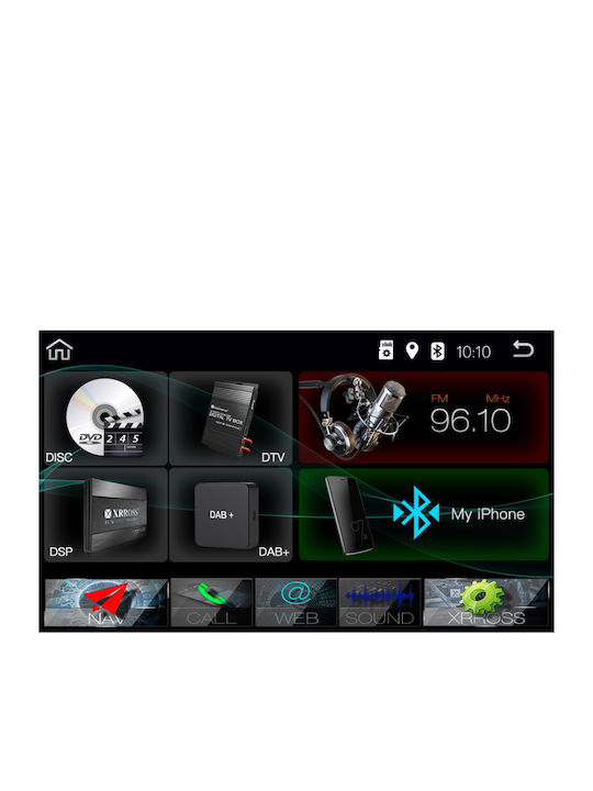Digital IQ Автомобилна Аудио Система (Блутут/USB/AUX/WiFi/GPS/Apple-Carplay/Android-Auto) с Тъчскрийн 6.5"