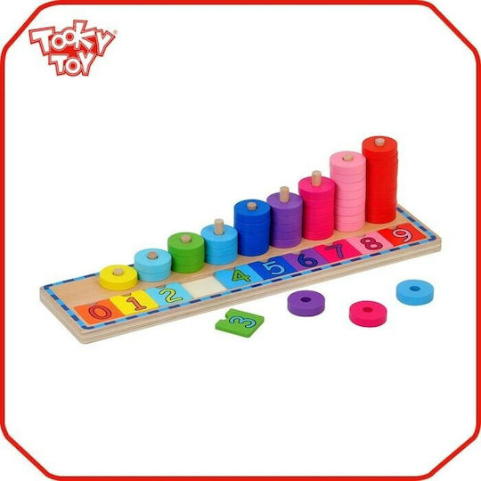 Tooky Toys Άβακας Αριθμητήριο Άβακας από Ξύλο για 2+ Ετών