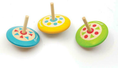 Svoora Mini Wooden Top Indie Wooden Spinning Top for 6+ Years Old (Various Designs/Assortment of Designs) 1pc