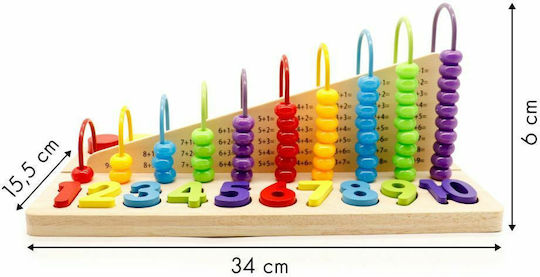 Ecotoys Άβακας Άβακας από Ξύλο για 1-3 Ετών
