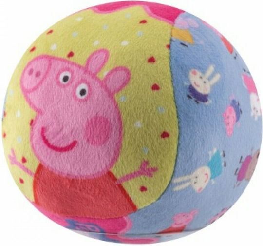 John Soft мека топка с дрънкалка Peppa Pig Детско Softball Многоцветен 10см.