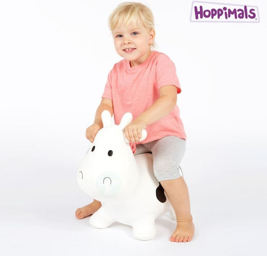 Hoppimals Χοπ Χοπ Αγελάδα Αγελαδίτσα για 1+ Ετών Λευκό 50εκ.