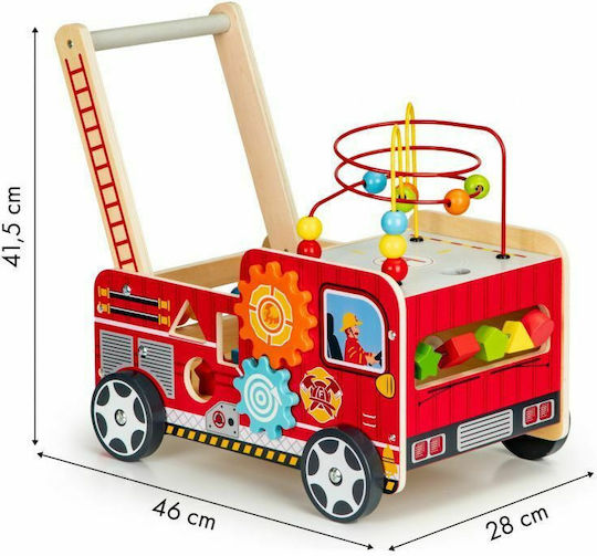 Ecotoys Fire Truck for 12+ Months Red