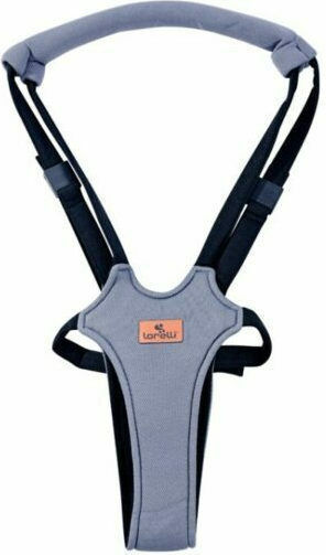 Lorelli Safety Harness Step By Step with Support Strap for 6+ Months Gray Baby Push Walker