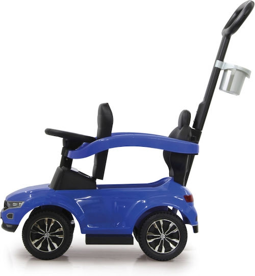 Jamara Push Car VW T Roc Lauflernhilfe Auto Ride On mit Griff für 12++ Monate 460462 Blau