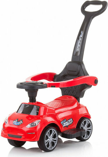 Chipolino Περπατούρα Turbo Αυτοκινητάκι Ride On με Χειρολαβή για 12+ μηνών Κόκκινο