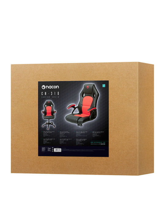 Nacon PCCH-310 Καρέκλα Gaming Δερματίνης Κόκκινη