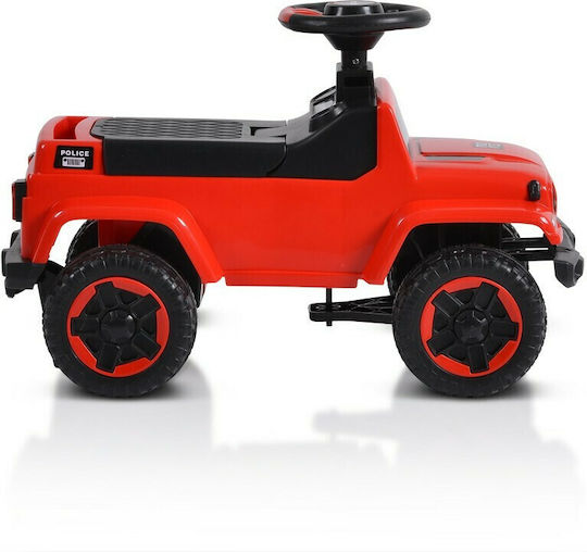 Moni Police Car Ride On with Parental Handle for 12+ Months Red