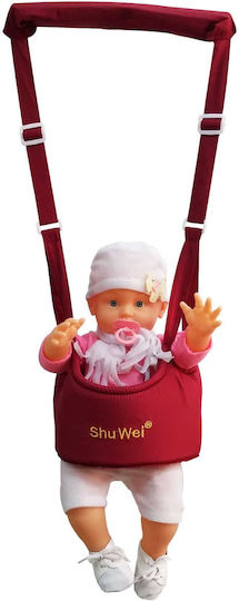 Shu Wei Baby Push Walker with Support Straps for 6+ Months Red