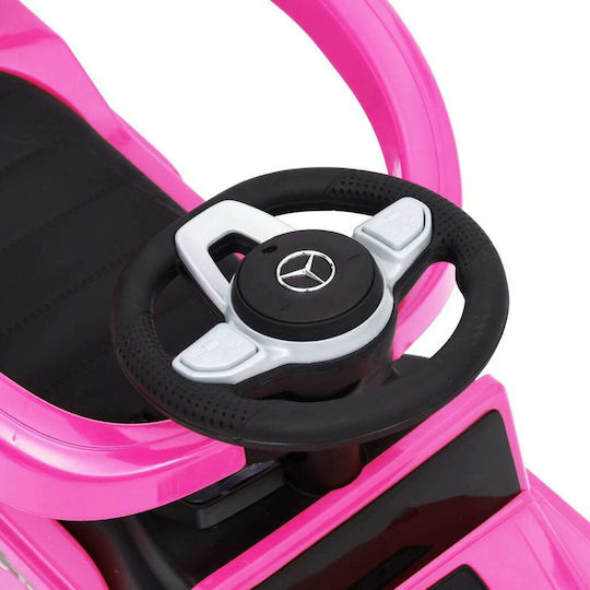vidaXL Mercedes-Benz Αυτοκινητάκι Ride On με Χειρολαβή για 12+ μηνών Ροζ