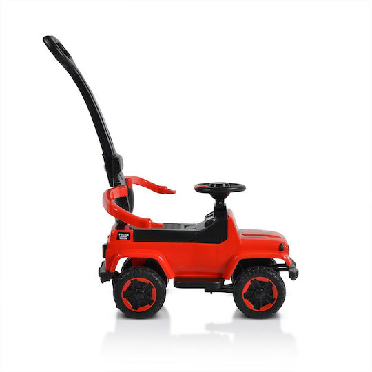 Moni Police Car Ride On with Parental Handle for 12+ Months Red
